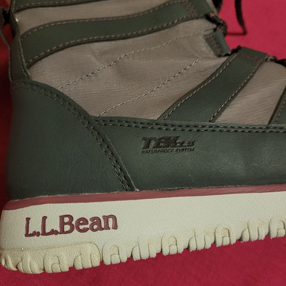 L.L.Bean Women Ultralight Quilted Insulated Waterproof  Boots Size 9 Gray Tek2.5 - Picture 10 of 10